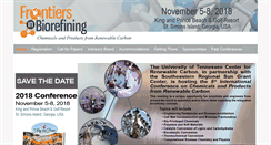 Desktop Screenshot of frontiersinbiorefining.org