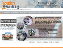 Tablet Screenshot of frontiersinbiorefining.org